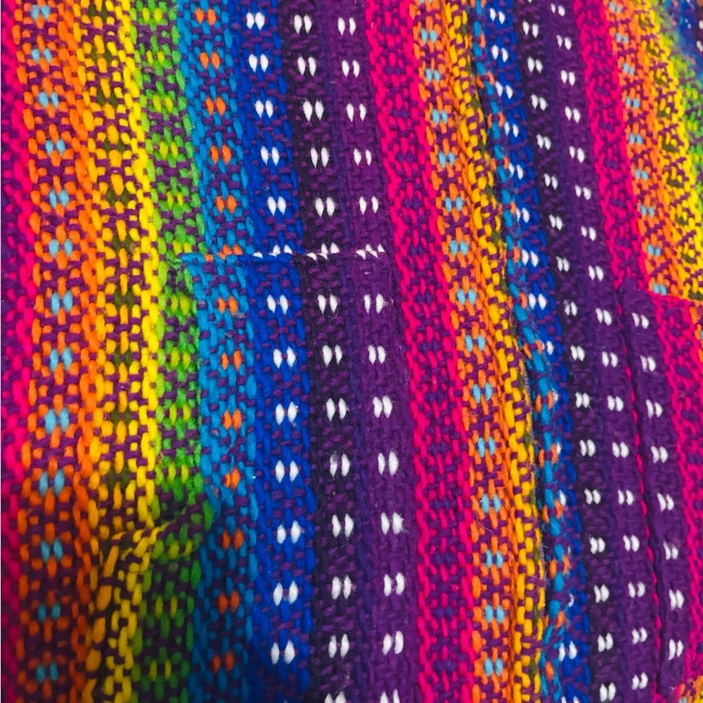 Wool winter Jacket sweater with warm soft lining Y2K Handmade in Ecuador - Picture 3 of 6